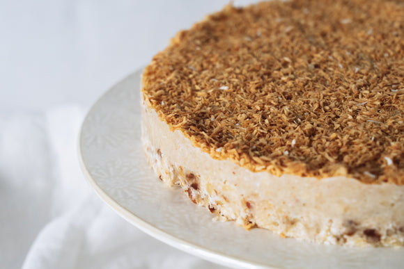 Cashew cake. Tartaleta de anacardos.